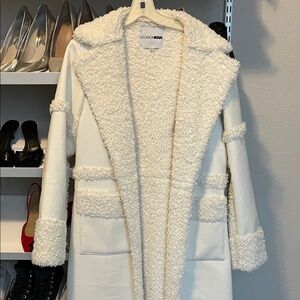 Fashion Nova Cream Teddy Jacket